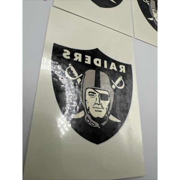 NFL Oakland Las Vegas Raiders Temporary Tattoo Pack Of 10 Face Tattoos Football - Picture 6 of 11